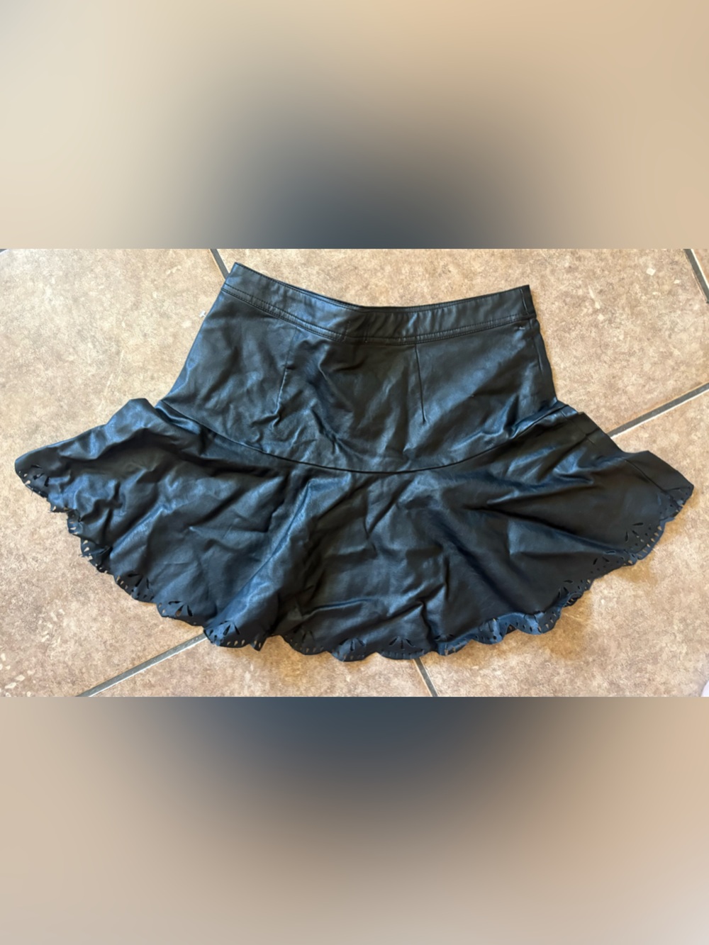 Girls Ella Moss Faux Leather Skirt 🌵14